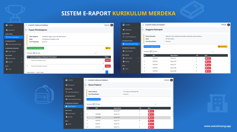 Sistem E-raport Kurikulum Merdeka