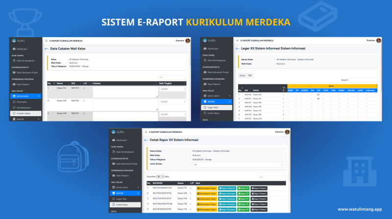 Sistem E-raport Kurikulum Merdeka